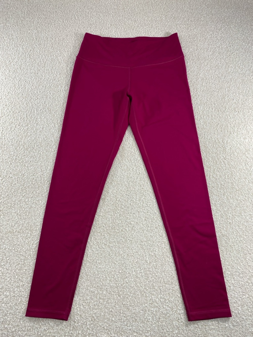 Womans High-Waist Magenta Leggings - Victoria sport large plum pink